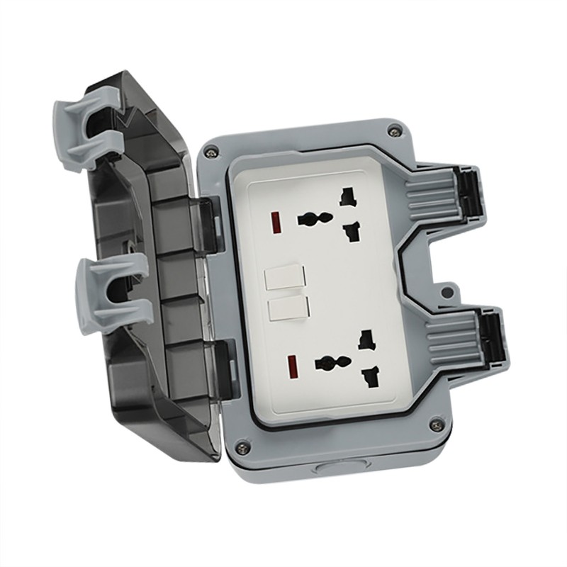 Waterproof Socket Charging Receptacle Power Outlet IP66 PC Electricity Accessory