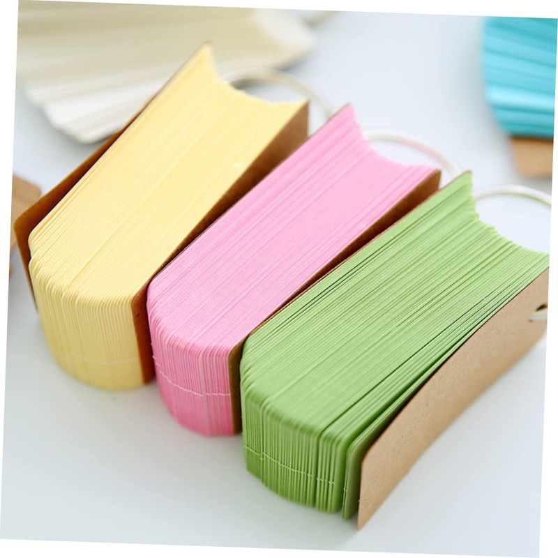 LALAFINA 6 Pack Ring Notepads Portable Memo Pads Binder Ring