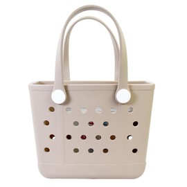 Addoklm Lightweight Extra large Rubber Beach Bag Small mini Tote Bag for Gym Waterproof medium Open Handbag for Pool Sports