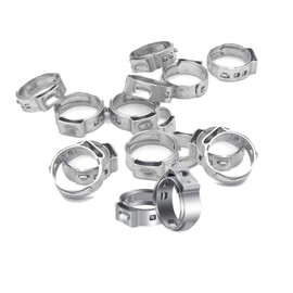 PEX Clamp Ring 1/2 inch, 304 Stainless Steel PEX Cinch Clamp Rings, Pinch Clamps for PEX Tubing Pipe Fitting Connections, Pack of 50 (1/2inch)