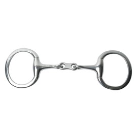 Korsteel Stainless Steel French Link Eggbutt Snaffle Bit, 5.25"