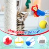 HyDren 2 Pcs Flapping Bird Cat Toy Rolling Ball Rechargeable