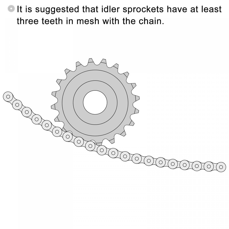 uxcell #35 Chain Idler Sprocket, 12mm Bore 3/8" Pitch 19