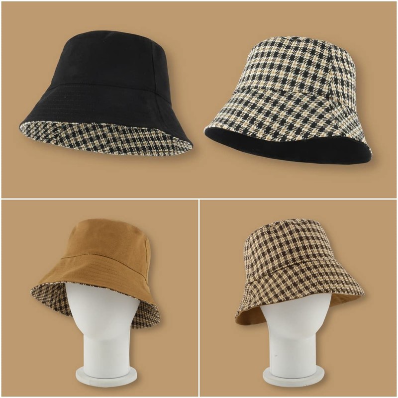 Qzkouma SMGY-51 UV Protection Hat, Reversible Bucket Hat, 2 Way,