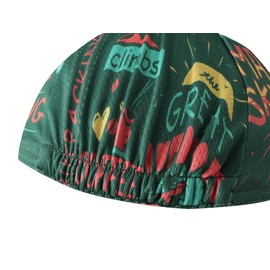 BikingBros Funny Cycling Cap - Polyester Green Cycling Hat-Under Helmet - Cycling Helmet Liner Breathable&Sweat Uptake