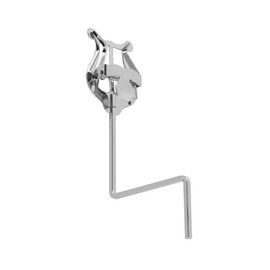 Laroal Holding Sheet Music Folder Silver Metal Clip Holder Tuba Instrument Metal Lyre Sheet Music Sheet Clip Holder