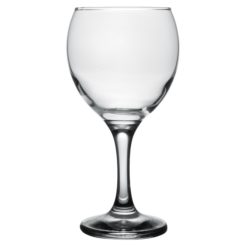 Classic Crystal Clear Stemmed White Wine Glass, 8 Ounce -