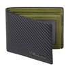 VISOUL Mens Bifold Wallet with 2 ID Windows Carbon Fiber