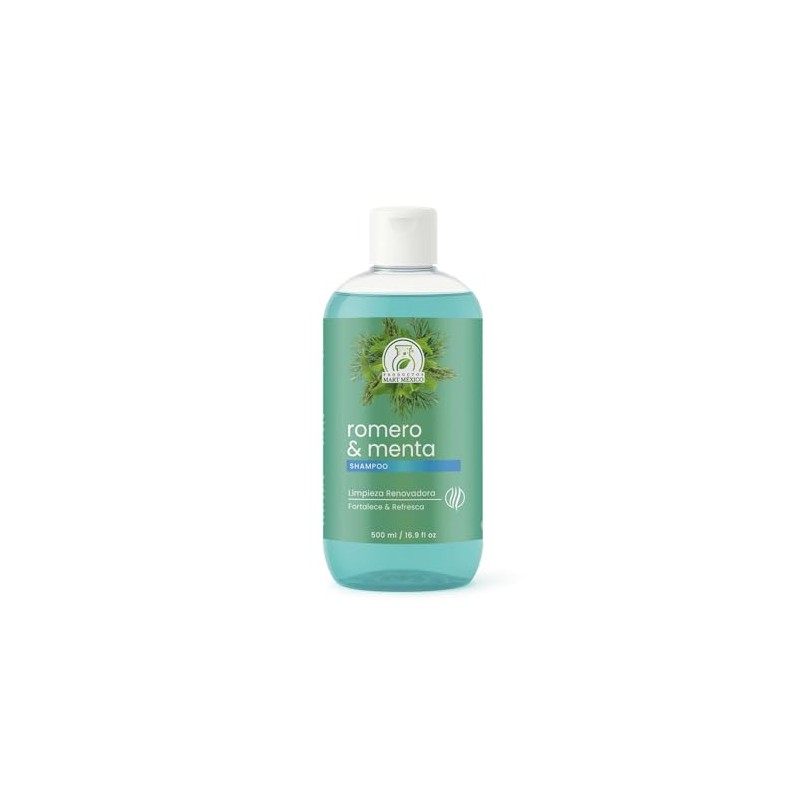 Shampoo Menta & Romero Capilar Limpia 500 Ml Productos Mart