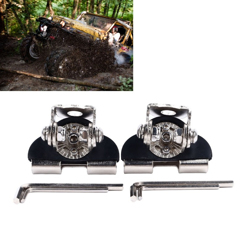 2Pcs LED Light Bar Mounting Bracket A Pillar Hood LED