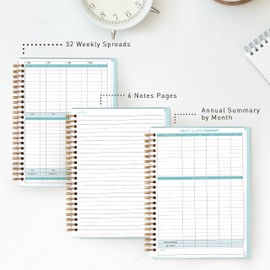 S&O Income and Expense Tracker Notebook for Better Money Management - Bookkeeping Record Book - Income and Expense Log Book Small Business - Ledger Books for Bookkeeping - 104 Pages, 6.4” x 8.4”