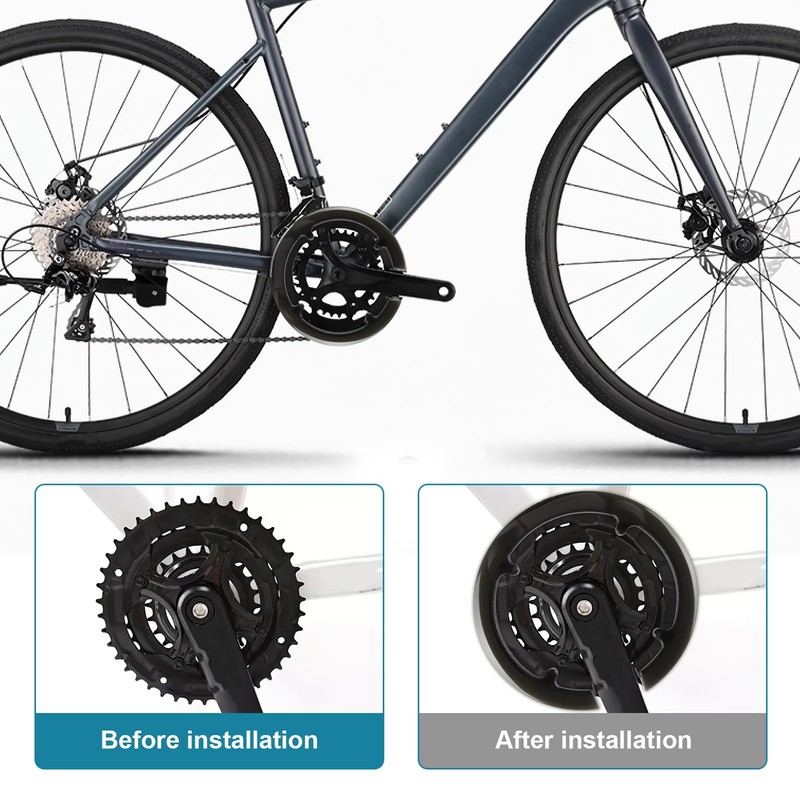 THKO Bicycle Sprocket Cover, 42 44 Teeth Mountain Bike Sprocket