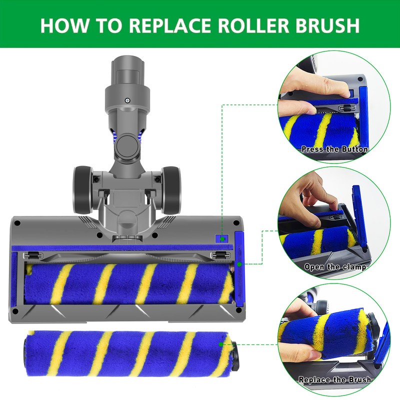 Italdos Motorized Electric Turbo Brush Compatible with Dyson V6 DC62