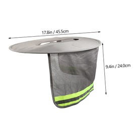 Operitacx Hard Hat Sun Visor Neck Shade Lightweight Uv Protection Brim Cover for Construction Workers Breathable Design with Extended Brim to Shield Neck and Face from Sunlight