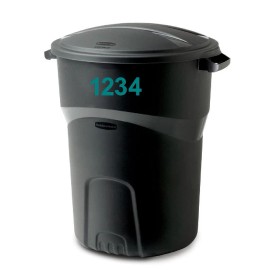 CustomDecal US 1.5" Inch Premium Mailbox Number Vinyl Decal Sticker Sheet (Teal)