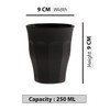 Duralex Picardie Stainless Steel Tumbler, Black, 90 ml Capacity (6