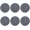 6 PCS Gray Felt Coasters, 10cm Round Felt Coasters, Heat