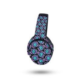 MightySkins Carbon Fiber Skin Compatible with Skullcandy Crusher ANC 2 - Crystalline Roses | Protective, Durable Textured Carbon Fiber Finish | Easy to Apply