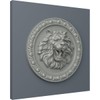 Ekena Millwork ROS08X08LI Lion Rosette, 7 3/4"OD x 2"P, Primed