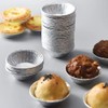 50PCS Silver Mini Pie Tins, Round Tart Pie Foil Pans,