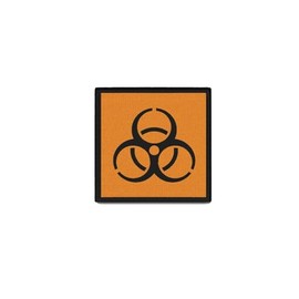 Copytec Patch 40 x 40 mm Biohazard Biohazard Biological Hazard #42755