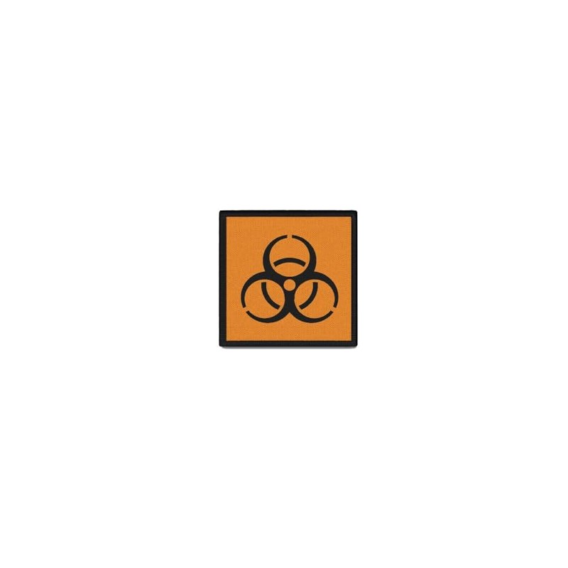 Copytec Patch 40 x 40 mm Biohazard Biohazard Biological Hazard