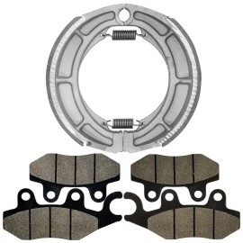 Caltric Front Pads & Rear Brake Shoes for Suzuki LTF500F LT-F500F Quadrunner 500 1998-02