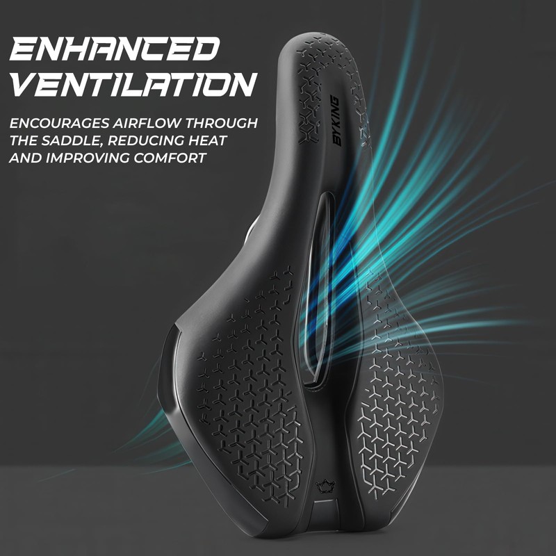 BYKING Road Bike Saddle – Lightweight Comfortable Bicycle Seat with