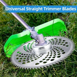 Finderomend 9" x 20T Chainsaw Tooth Cutter,10" x 80T Carbide Tip Brush Blades with Universal Adapter Kit,Premium Stainless Steel Trimmer Head Compatible with Cutter, Trimmer, Weed Eater