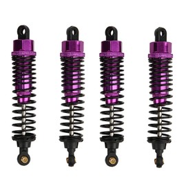 4pcs Shock Absorber, Shock Absorber Springs RC Car Shock Absorber for 1/10 RC Car(Purple) Rc Shocks Rc Shocks 1/10 Rc Crawler Shocks 90Mm Rc Shock Oil
