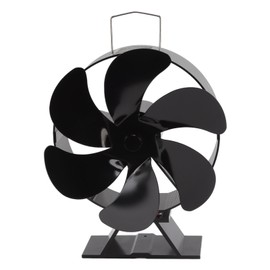 6 Blades Fireplace Fan Thermoelectric Module Wood Stove Fan Heat Powered Wood Burning Air Circulation Fan for Home
