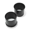 DewFlew 2Pcs 5.15" Push Through Wheel Center Caps Stainless Trailer