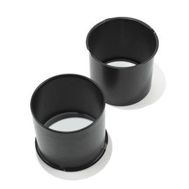 DewFlew 2Pcs 5.15" Push Through Wheel Center Caps Stainless Trailer Open Ended Hub Cap for Truck SUV RV Wheel Rim (Fit 5.15" Bore 4.69" H Matt Black)