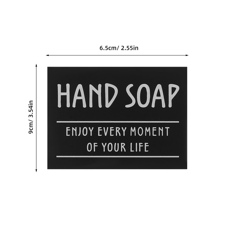 Healvian 12pcs Waterproof Soap Labels Bathroom Labels for Bottles Toiletry