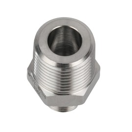 Yoebor Stainless Steel 304 Hex Nipple Covert Metric Thread to NPT Thread, M20*1.5 Male x 1/2" NPT Male Pipe Fitting 1pc