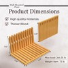 Wall-Mounted Foldable Chair – Bamboo Wood Folding Bench Seat for