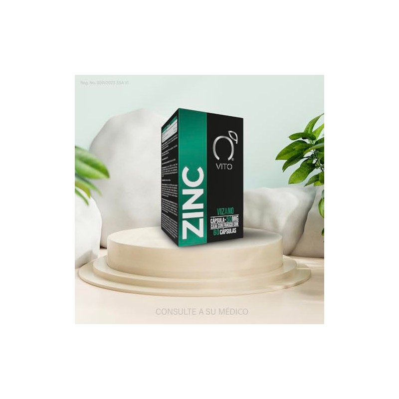 VITO - Zinc 50 mg Alta Concentración - 60 Cápsulas