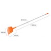 KOTARBAU® Fan broom, 23 teeth made of plastic with aluminium