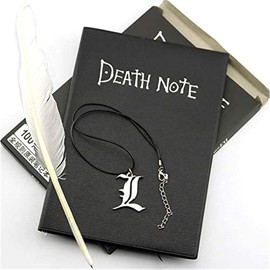 Death Note Feather Pen Notebook Fashion Anime Themed Death Note Cosplay Notebook Gifts for Cosplay Lovers