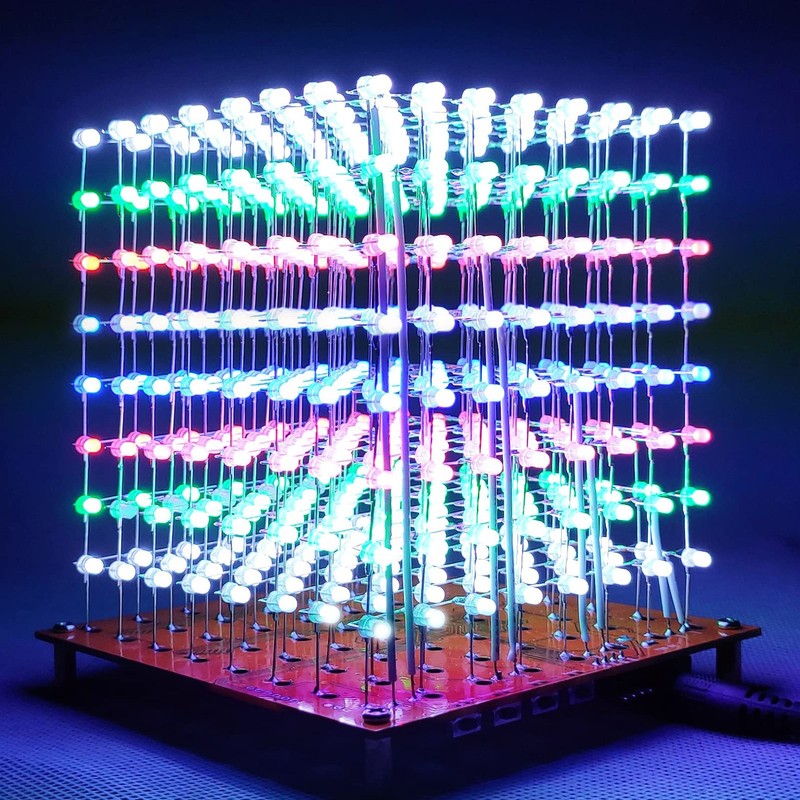 iCubeSmart 3D8MINI Led Cube, DIY Electronic Kit, Led Cube Soldering
