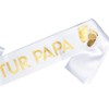 OMISS White and Gold Sash for a Future Dad in