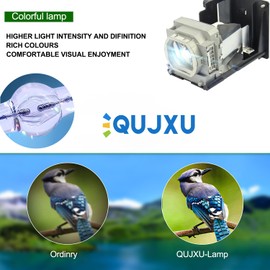 QUJXU VLT-HC6800LP Lámpara proyector con carcasa para Mitsubishi HC6800 HC6800U Lámpara proyector de repuesto