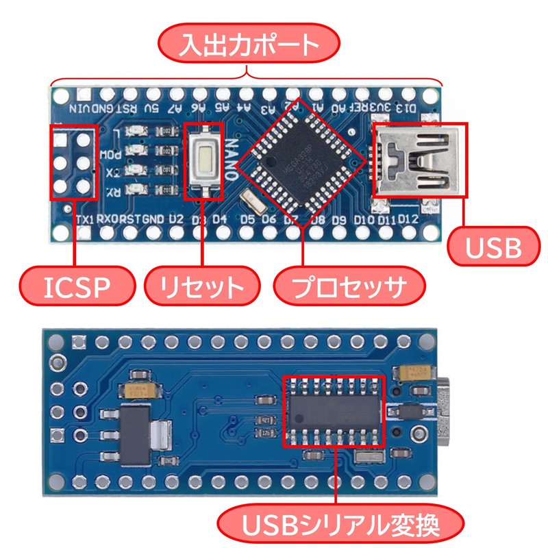 zetaon Nano Microcomputer Development Board for Arduino Compatible 3 Pcs
