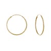 LES POULETTES JEWELS - Gold Plated Earrings Thin Creole 2cm