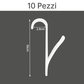 Towel Rail for Heaters, 10 Pieces White Towel Rail Towel Rail Bathroom Furniture Accessories for Heaters (White)