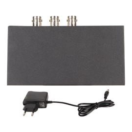 SDI Splitter Professional 1080P Support 3G HD SD SDI 1 in 2 Out SDI Splitter for TV Stations Workplaces Security Monitoring 100‑240V EU Plug
