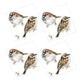FOMIYES 4pcs Cute Cartoon Bird Wall Stickers Removable Decorative Socket Decals for Boys and Girls Rooms Easy to Apply Remove for Bedroom Living Room Nursery Decor