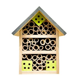 Wooden Insect House, Hanging Insect Hotel for Bee, Butterfly, Ladybirds, Beneficial Insect Habitat, Bug Hotel Garden