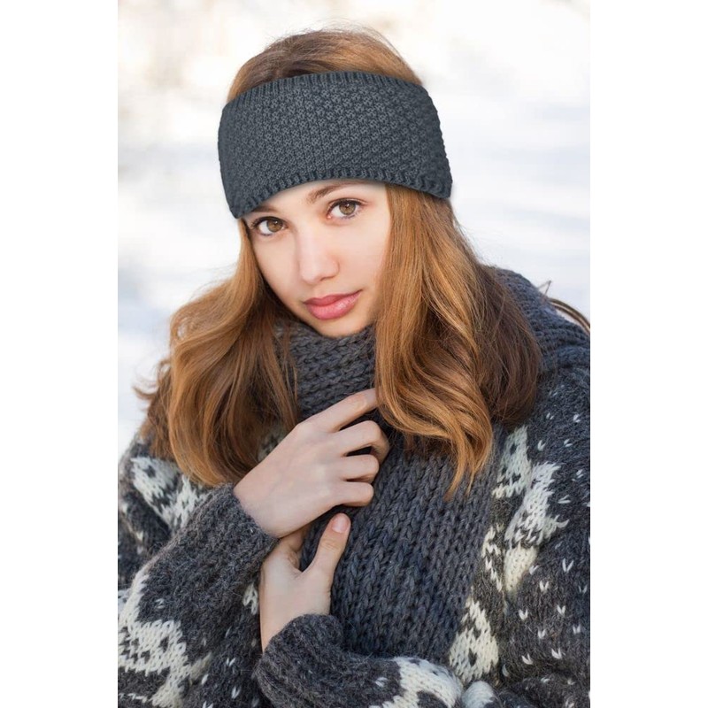Neverless® Women's Winter Autumn Fleece Lining Knitted Ear Warmers Knitted