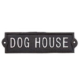 ProdBuy Limited 22cm Cast Iron Dog House Wall Sign